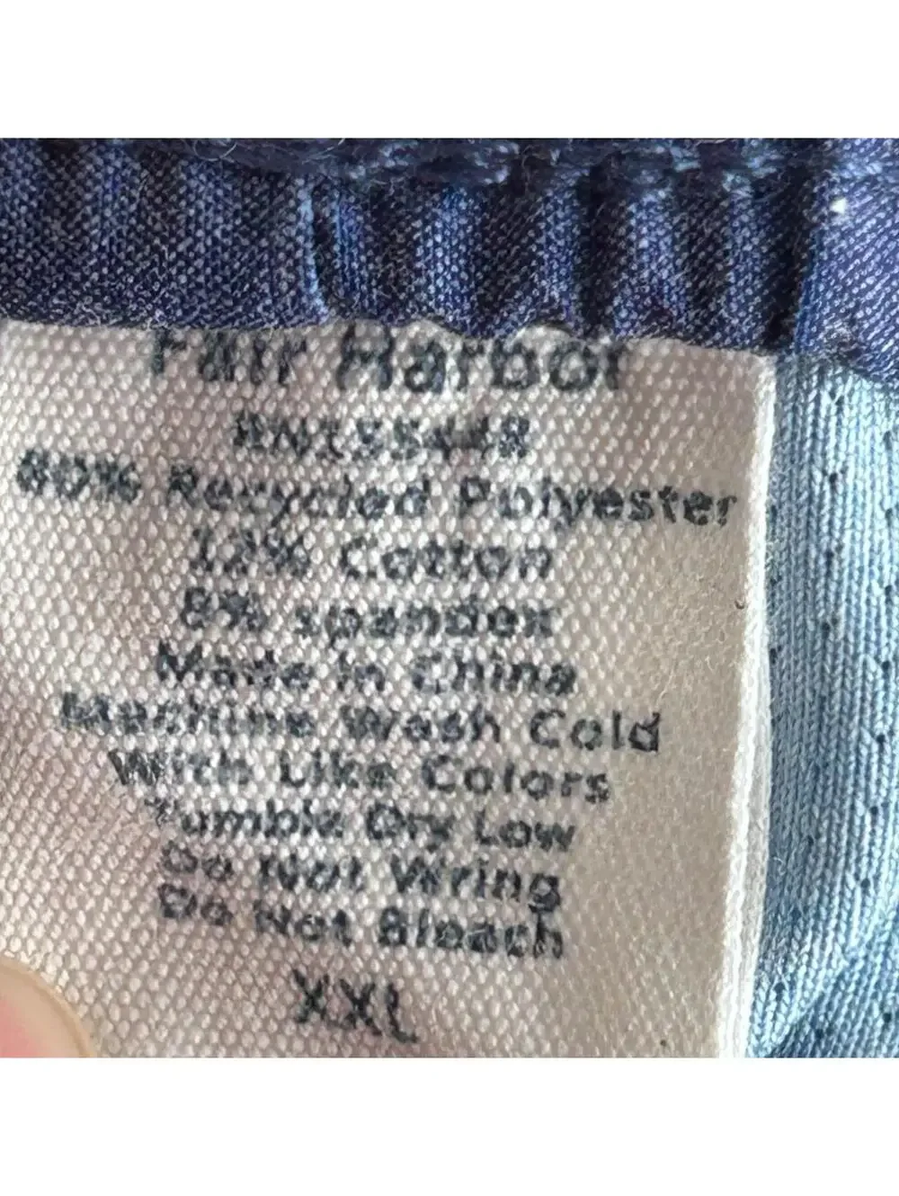 Fair Harbor Mens Swim Trunks Blue Striped Lined Board Shorts XXL